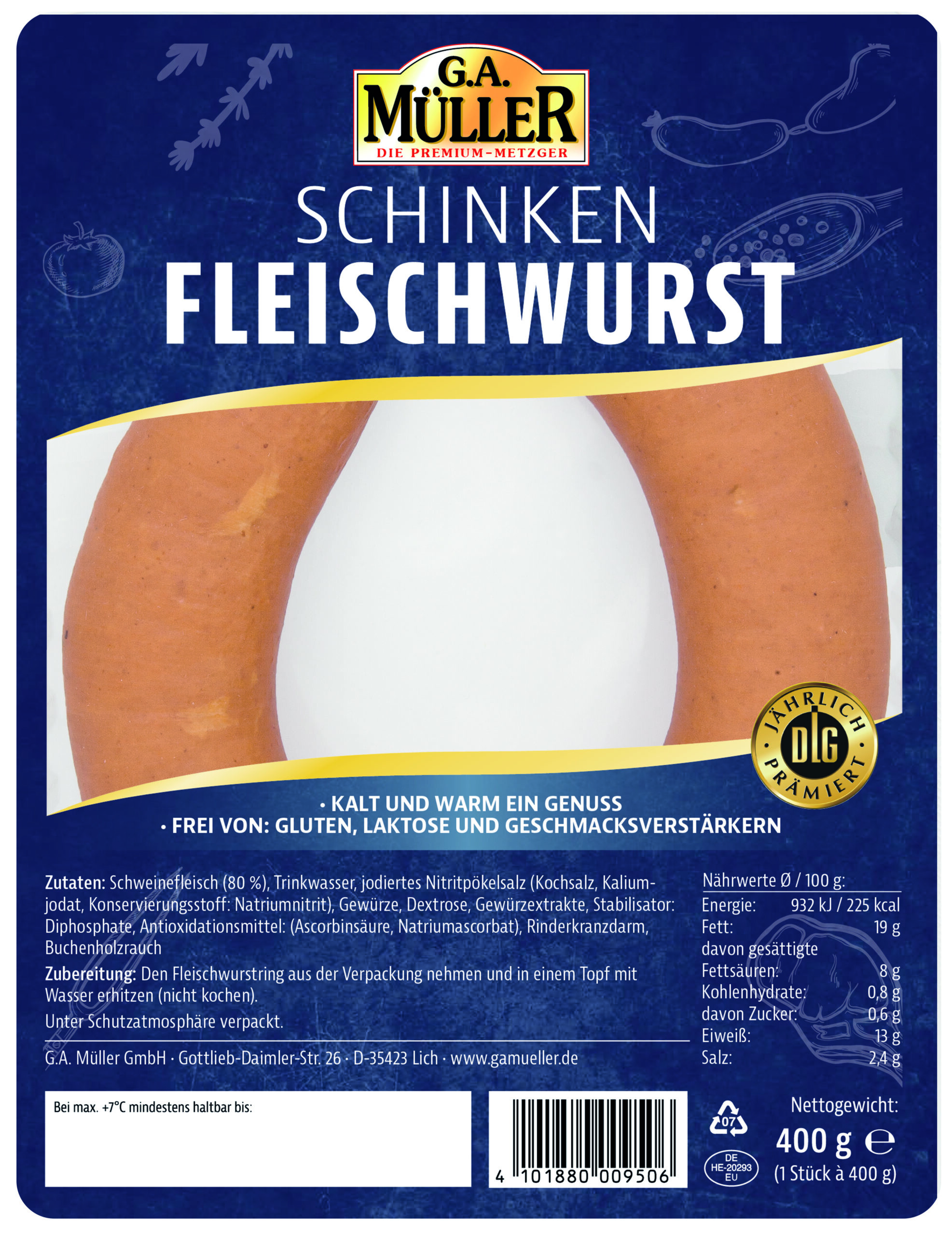 GAM Packshot Schinkenfleischwurst 2024 scaled
